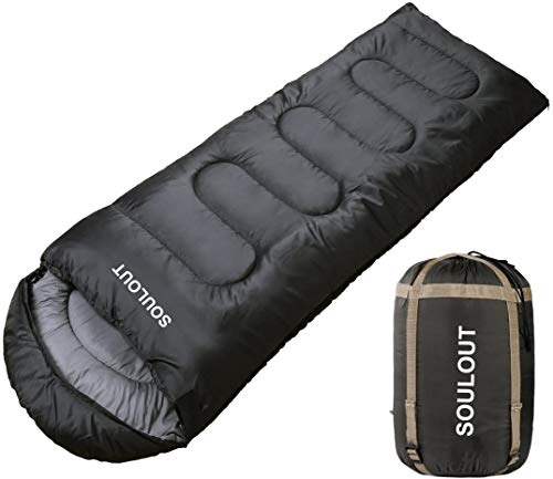 SOULOUT Schlafsack 3-4 Jahreszeiten - Winter Schlafsack Wasserdichter Leichter...