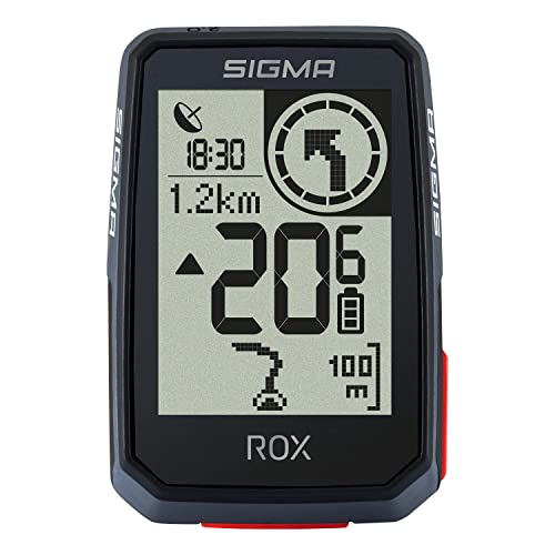 SIGMA SPORT ROX 2.0 Black | Fahrradcomputer kabellos GPS & Navigation inkl. GPS Halterung...