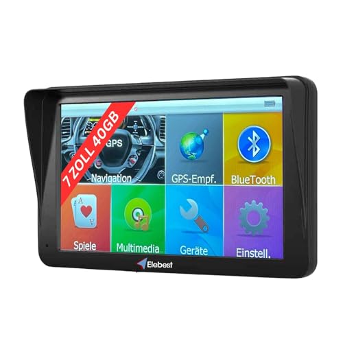 Elebest City 70A Navigation für Auto 2024, 7 Zoll (17,8cm) Display GPS Navi für Auto...