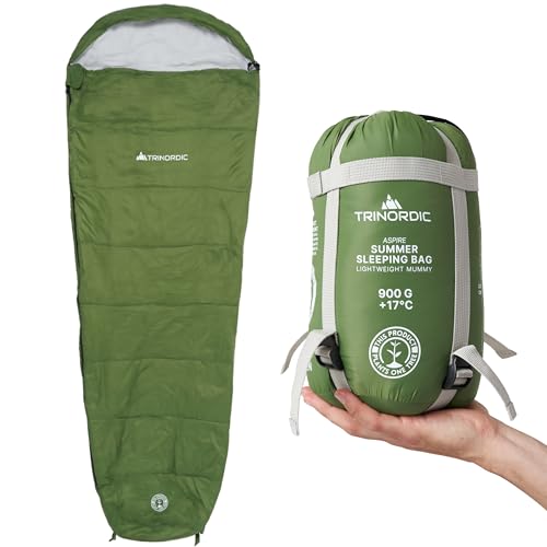 Trinordic 900g Ultraleicht Sommerschlafsack XL – kleines Packmaß mit...