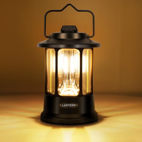 Campinglampe aufladbar, Camping Zubehör, Linkax LED Akku Lampe Camping Laterne Zeltlampe,...