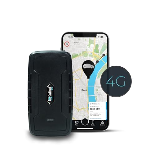 SALIND 20 GPS Tracker 4G für Autos, Maschinen, Boote - inkl. Magnet - ca. 90 Tage...
