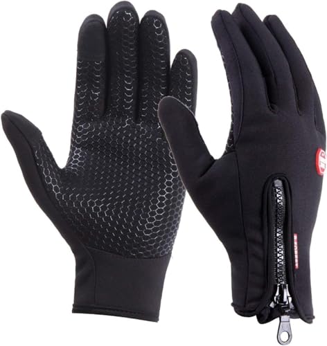 UPhitnis Freizeit Fahrradhandschuhe Herren Winter - Touchscreen Fahrrad Handschuhe Damen...