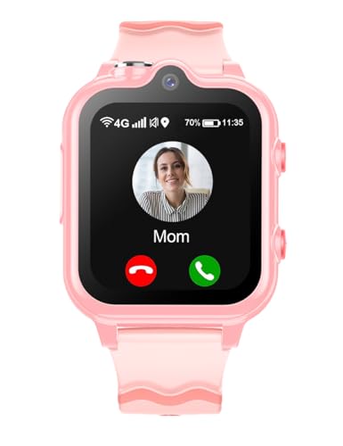 Carneedi 4G Smartwatch Kinder mit GPS und Telefon Uhr Smart Watch Kinder mit WiFi...