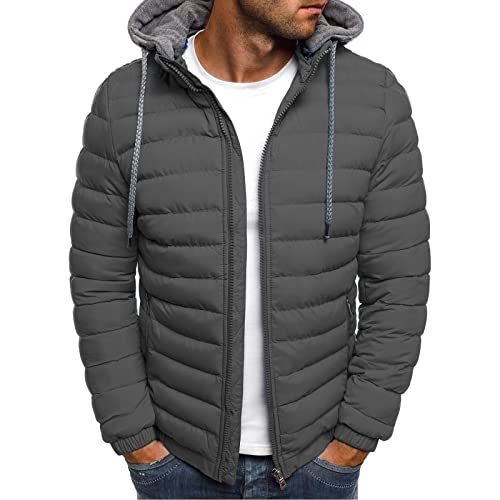 UHouse Winterjacke Herren Daunenjacke mit Kapuze Warm Jacke Blitzangebote Leichte...