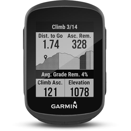 Garmin Edge 130 Plus – kompakter, 33 g leichter GPS-Radcomputer mit 1,8“ Display, präziser Datenaufzeichnung, Trainingsplänen, Navigation und MTB-Werten