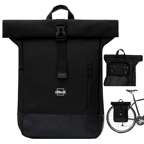 MellowMo Fahrradtaschen für Gepäckträger mit 16 Zoll Laptopfach - Damen & Herren -...