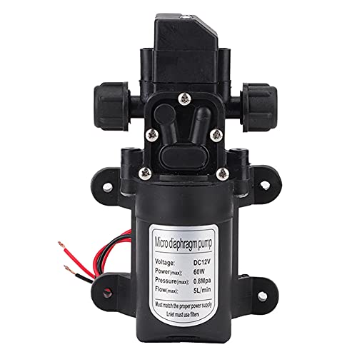 MotorMinds Membranpumpe, DC 12 V Wasserpumpe Hochdruck 116 Psi Selbstansaugend Für...