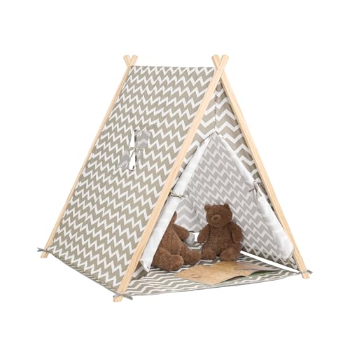SoBuy OSS02-HG Spielzelt Zelt für Kinder mit 2 Türen und einem Fenster Spielhaus...