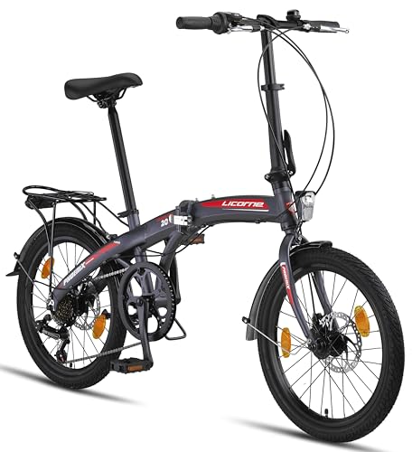 Licorne Bike Phoenix 2D 20 Zoll Aluminium Faltrad Klapprad Scheibenbremse Discbremse...