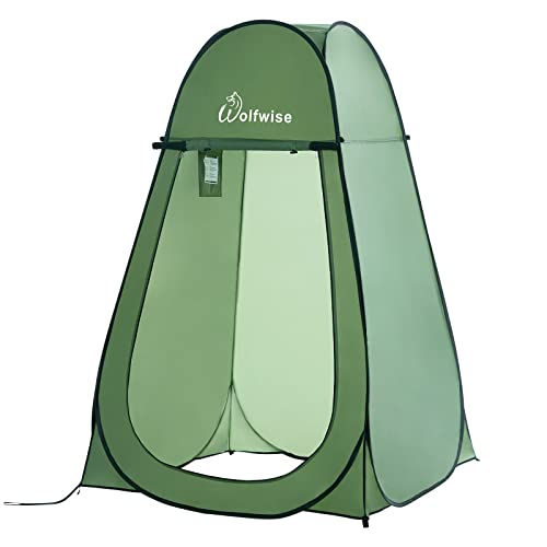 WolfWise Pop-Up Duschzelt, Toilettenzelt, Umkleidezelt, Tragbar Camping Duschkabine WC...