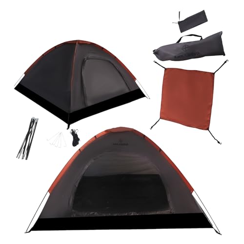 KIRKJUBØUR® Vindr 2 Personen-Camping-Zelt: Wasserdicht, leicht und stabil - Mit...