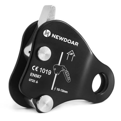 NewDoar Seilgreifer Aufsteigen 12KN Riser-Einsteller für 10mm-13mm Seil für...