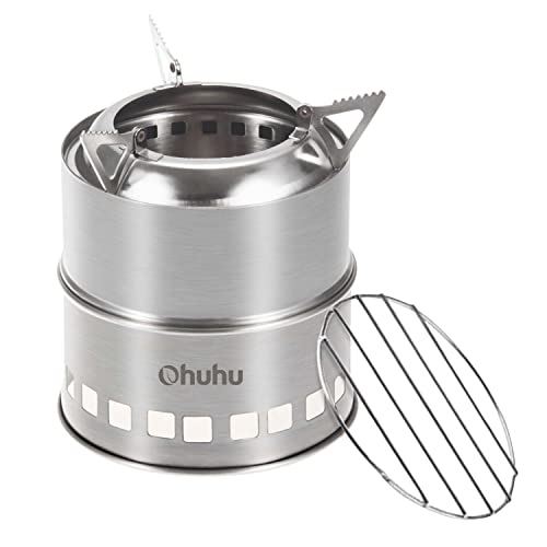 Hobo Kocher Camping Outdoor Ofen, holzofen stove aus Edelstahl mit Tragetasche für BBQ...