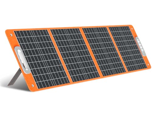Solarpanel Faltbar 100W 18V Solarmodul, Flexibel Solar Panel Camping Tragbares...