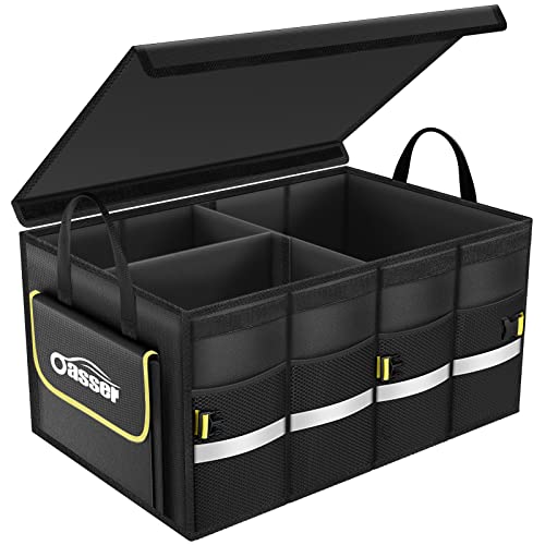 Oasser Kofferraumtasche Kofferraum Organizer mit Deckel Autobox Auto Box Tasche...