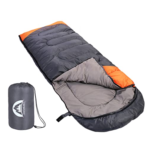 SWTMERRY - Schlafsack für 3-4 Jahreszeiten (Sommer, Frühling, Herbst, Winter) warmes und...