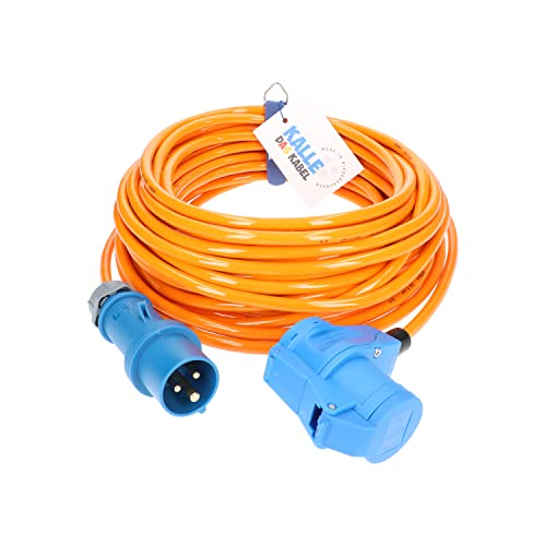 KALLE DAS KABEL CEE Verlängerung Kalle Blue Signal 2,5mm² Winkel Industrie BAU Boot Womo...