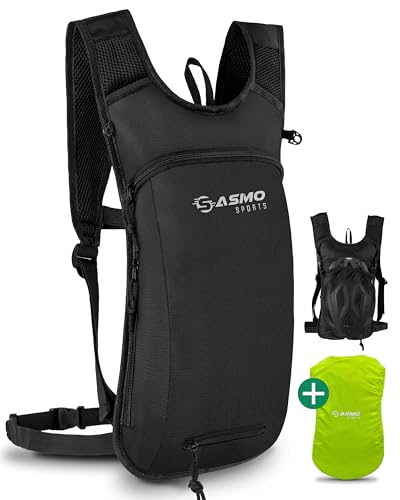 SASMO® Fahrradrucksack klein mit Thermofach & Helmnetz | MTB Rucksack - Ultraleicht 350g...