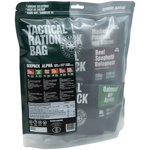 Tactical Foodpack Sixpack Alpha (6 Mahlzeiten) - Gefriergetrocknete Mahlzeiten I zum...