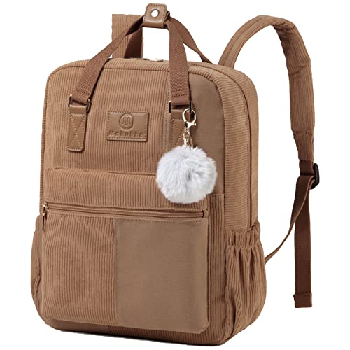 Makukke Rucksack Damen&Herren, Cord Daypack Anti-Theft Tasche Casual Schultasche...