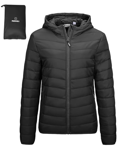 Outdoor Ventures Damen Steppjacke Leichte Packbare Übergangsjacke Warme Winterjacke mit...