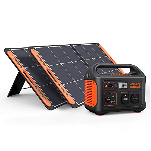 Jackery Solargenerator 1000, 1002WH Tragbare Powerstation mit 2* SolarSaga 100W Solarpanels