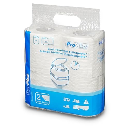 ProPlus Schnell lösliches Toilettenpapier Set von 4 Stück