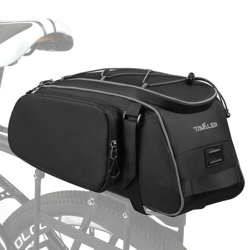 Tavaler Fahrradtaschen für Gepäckträger Wasserdicht, 12L Fahrradtasche Gepäckträger,...