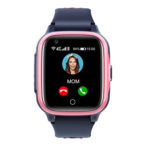 Kinder Smartwatch mit GPS und Telefon Uhr 4G WiFi Videoanruf SOS Kamera Wasserdicht...