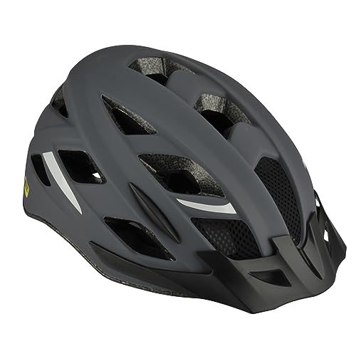 FISCHER Erwachsene Fahrradhelm, Radhelm, Cityhelm Urban Levin, S/M, 52-59cm, grau, mit...