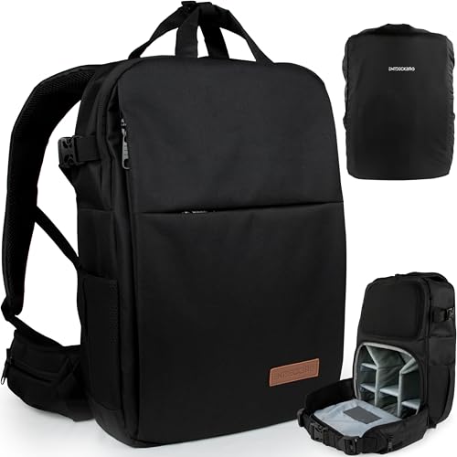 ENTDECKBAG Kamerarucksack Diebstahlsicher [mit Hüftgurt] Stauraum 14” Laptopfach...