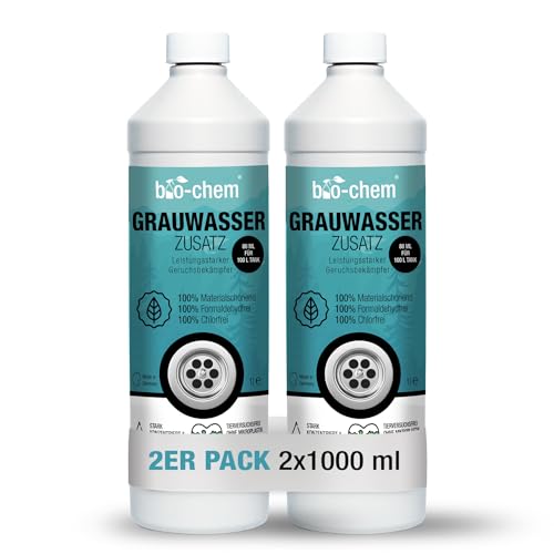 bio-chem Grauwassertank-Zusatz - 2X 1000 ml Konzentrat - Tank-Reiniger für...