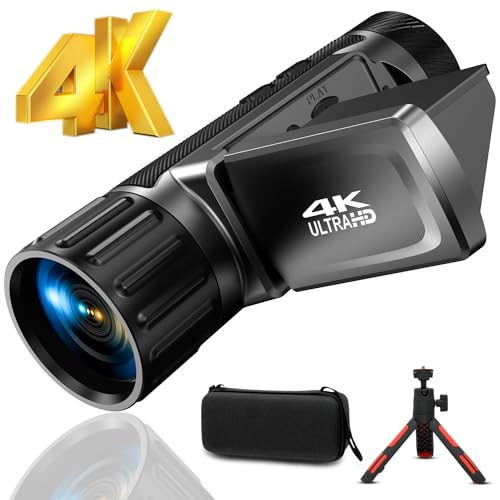 4K Camcorder/Teleskop Kamera/Digital Monokular für die Jagd, 4000ft 104X digitales...