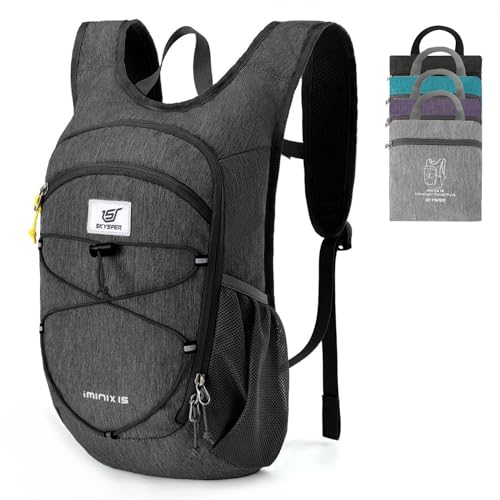 SKYSPER Rucksack Herren 15L/20L Faltbarer Wanderrucksack Klein Tagesrucksack Daypack für...