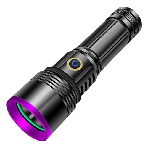 30W 365nm UV Taschenlampe USB Aufladbar Schwarzlicht Taschenlampe UV Lampe Haustier Urin...