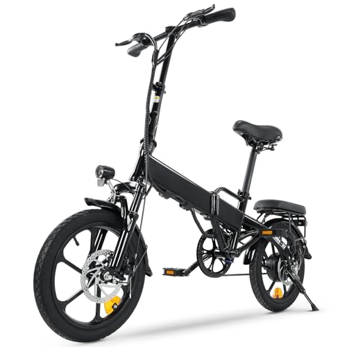 Finbike E-Bike Klappbar,16 Zoll Elektrofahrrad 7.8Ah Akku Diebstahlschutz,E-Faltrad mit...