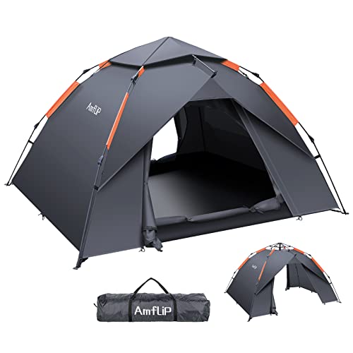 Amflip Campingzelt Automatisches 2 Personen Sofortzelt Pop Up Ultraleichtes Kuppelzelt 4...