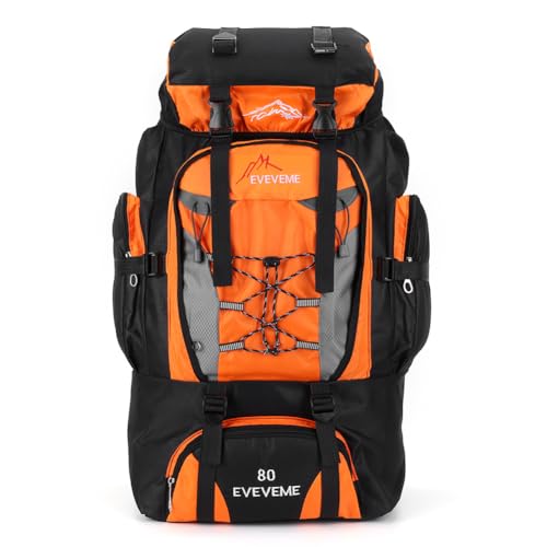 Fiorky Wanderrucksack, 80 l, wasserdichter Bergsteigerrucksack, großer Camping-Rucksack,...