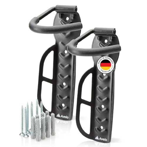 Avelo® Fahrrad Wandhalterung [2er Set] - Fahrradhalter passt für alle Räder...