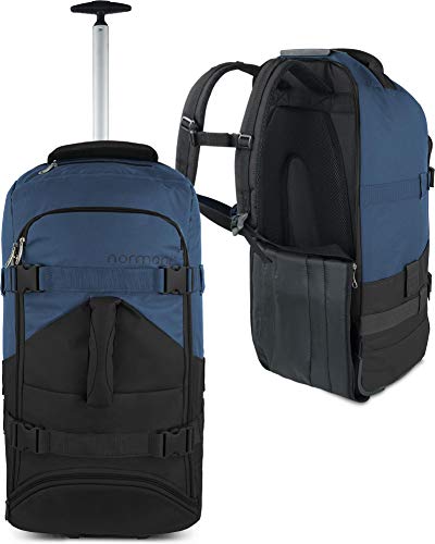 normani Backpacker Reisetaschen-Rucksack mit Trolleyfunktion - Trolley mit Frontloader...