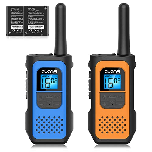 AWANFI Walkie Talkie Aufladbar mit Li-ion Akku, Walkie Talkie Kinder Erwachsene,...