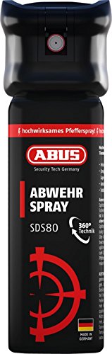 ABUS Abwehrspray SDS80 zur Tierabwehr – Pfefferspray zur Selbstverteidigung bei...