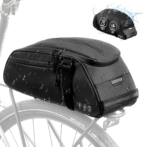 Eyein Fahrradtasche für Gepäckträger, 8L wasserdicht & reflektierend Fahrrad...