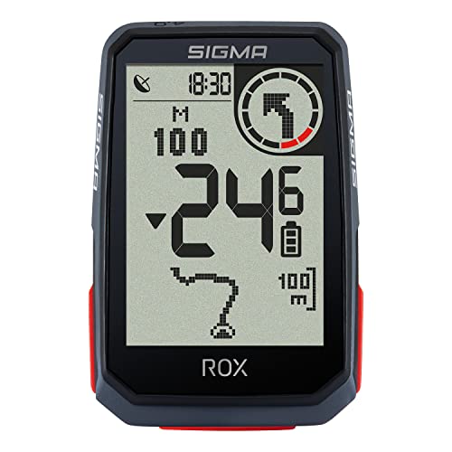 SIGMA SPORT ROX 4.0 Black | Fahrradcomputer kabellos GPS & Navigation inkl. Halterung |...