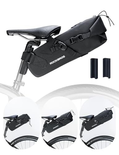 ROCKBROS Satteltasche Bikepacking 3L Fahrradtasche 100% Wasserdicht Tasche für Outdoor...