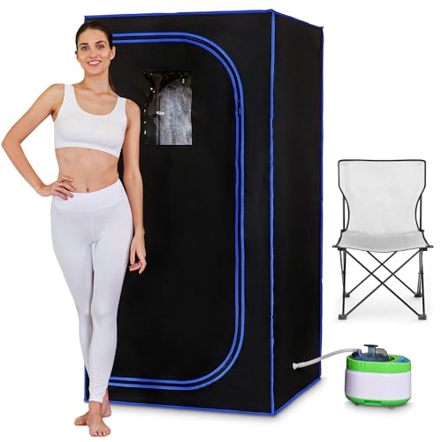 SereneLife Mini Sauna für zuhause, Infrarotsauna, Dampfsauna für zuhause, Portable...