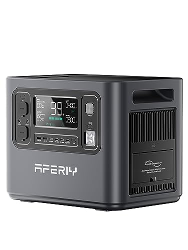 AFERIY 2400W Tragbare Powerstation, 2048Wh LiFePO4 Batterie, 1,7 Stunde Schnellladung, 13...