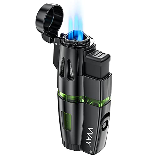 VVAY Sturmfeuerzeug Gas mit Jetflammen