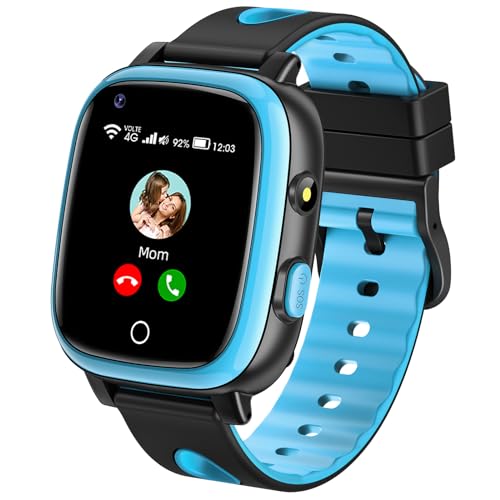 ADUOGENG 4G Smartwatch Kinder mit GPS und Telefon, Smart Watch kinder mit WIFI,...
